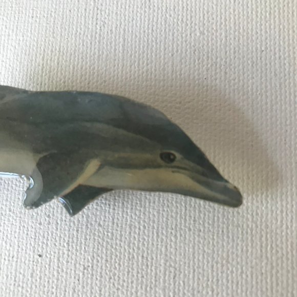 Dolphin Pin Brooch Handmade Vintage Beach Cruise - Picture 7 of 8